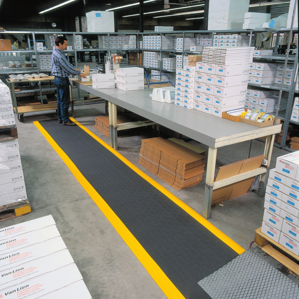 Produktabbildung Nr. 2: NoTrax Anti-Ermüdungsmatte, texturierte Oberfläche, lfm x 910 mm, schwarz/gelb