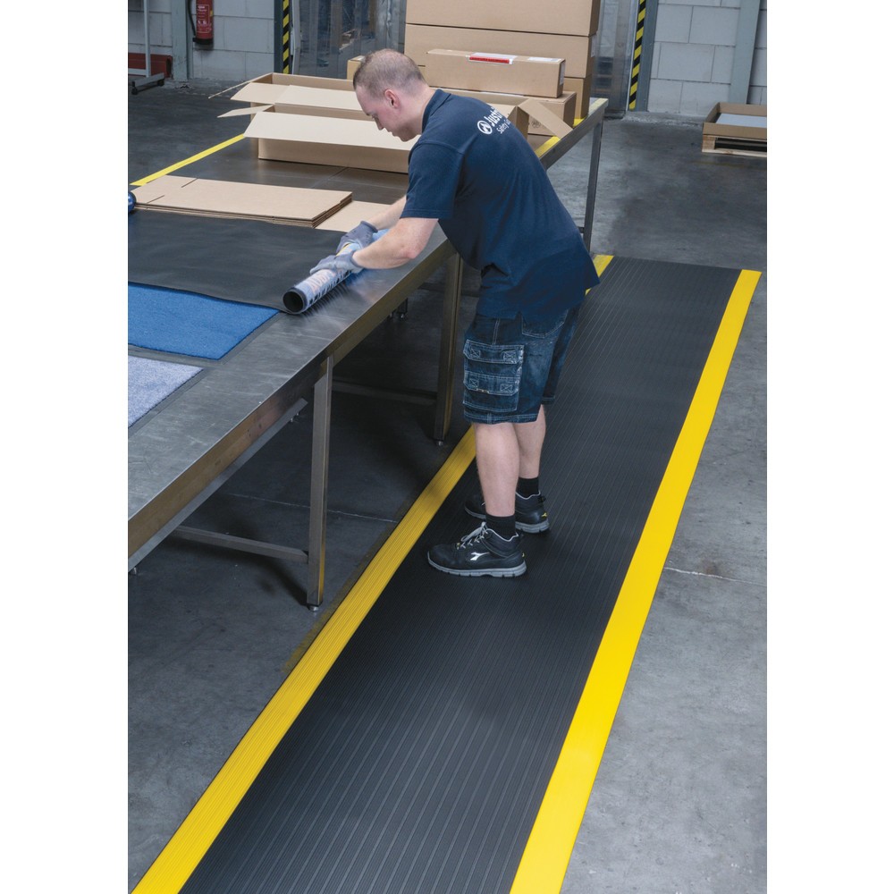 Produktabbildung Nr. 4: NoTrax Anti-Ermüdungsmatte Premium, Vinylschaum, BxL 600 x 910 mm, schwarz/gelb