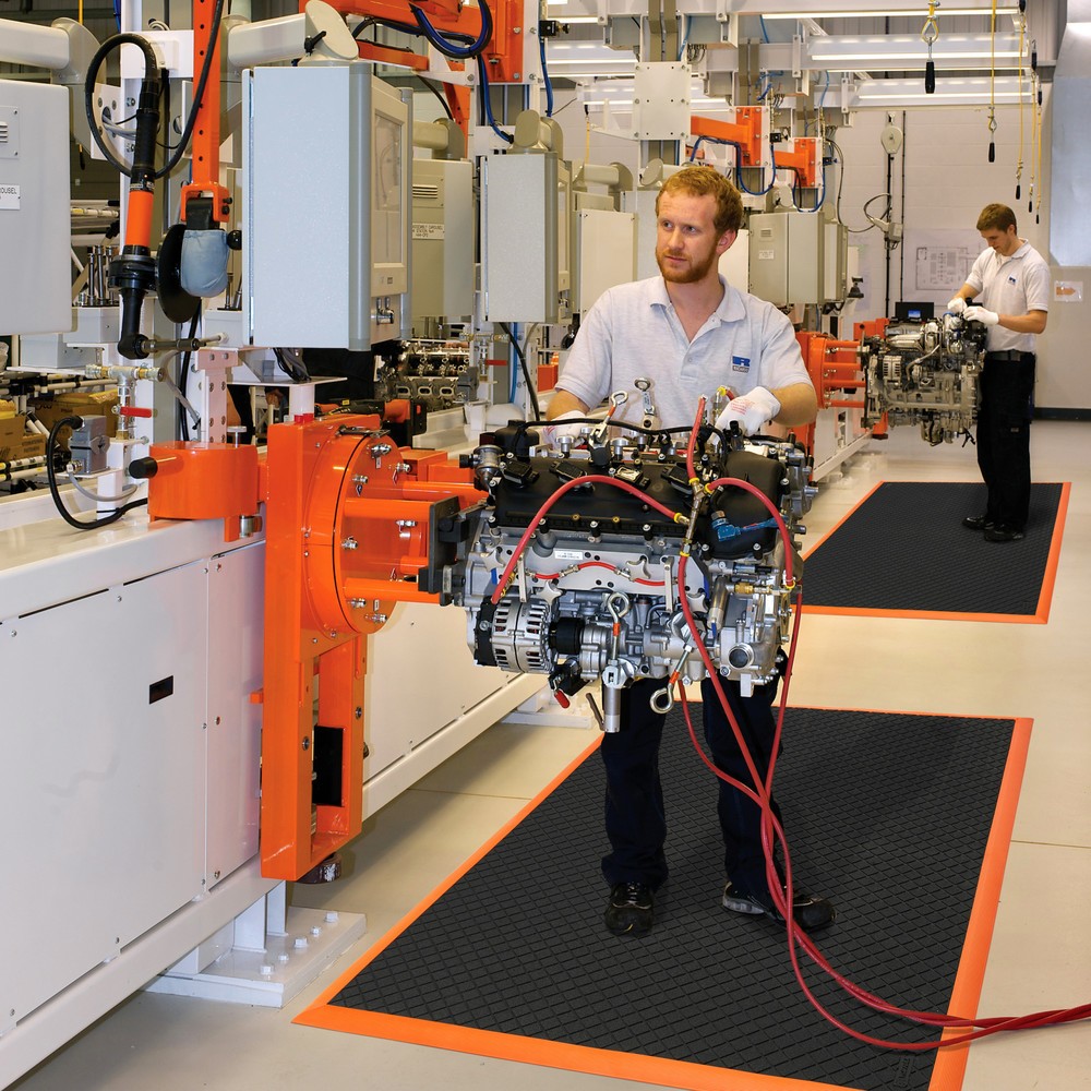 Produktabbildung Nr. 5: NoTrax Anti-Ermüdungsmatte Safety Stance Solid™, BxL 660 x 1.020 mm, schwarz/orange