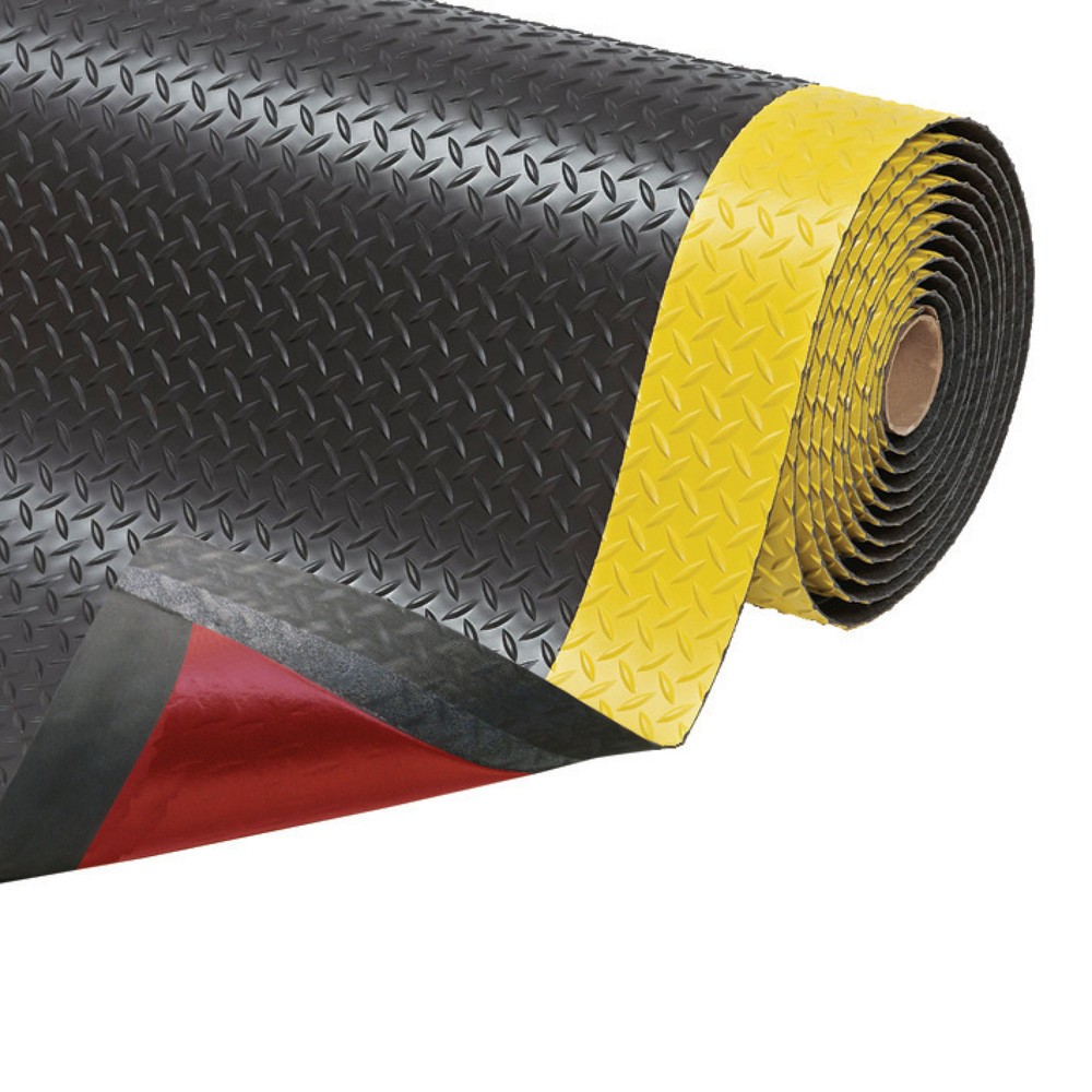 Produktabbildung Nr. 2: NoTrax Bodenmatte 2-lagig, PVC, BxL 600 x 910 mm, schwarz/gelb