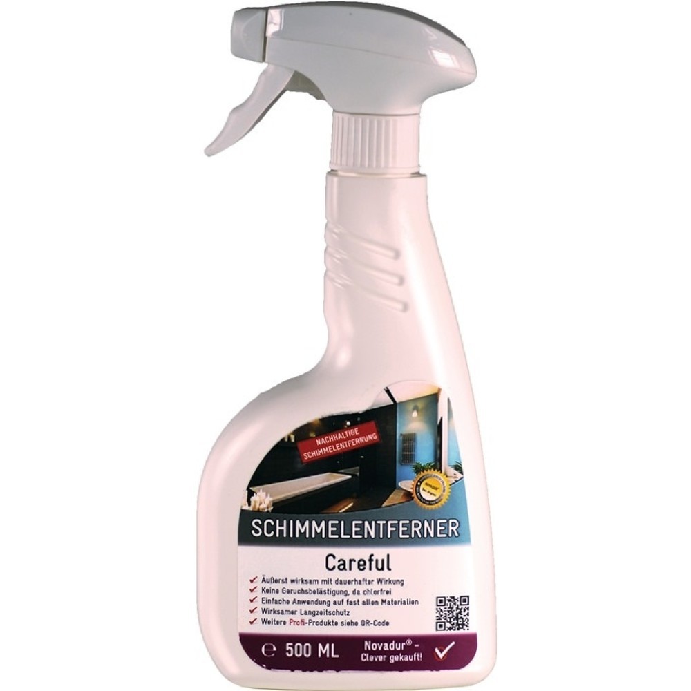 Produktabbildung: NOVADUR Schimmelvernichter Careful, 500 ml, chlorfrei, Sprühflasche