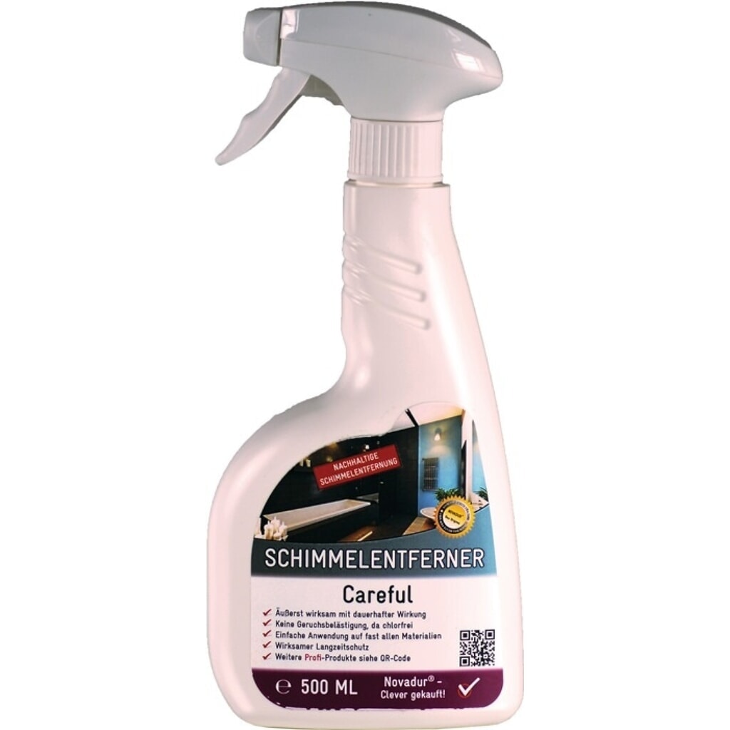 NOVADUR Schimmelvernichter Careful, 500 ml, chlorfrei, Sprühflasche Produktabbildung: NOVADUR Schimmelvernichter Careful, 500 ml, chlorfrei, Sprühflasche