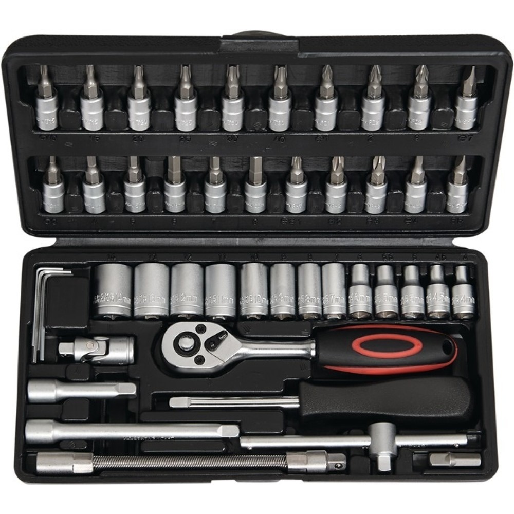 Produktabbildung: NOW Steckschlüsselsatz 45-tlg.1/4 Zoll SW 4-14mm Z.72 6KT
