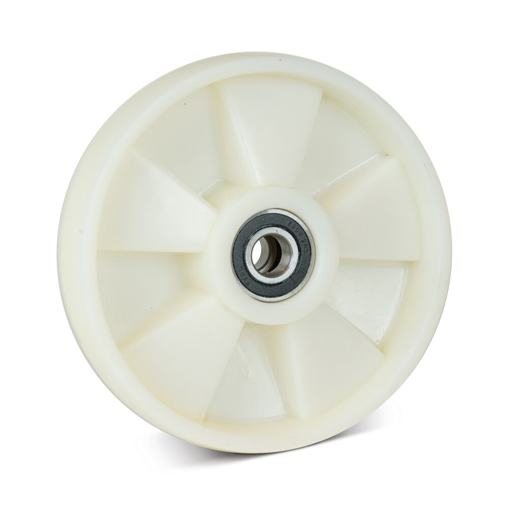 Nylon-Lenkrad für Handhubwagen Ameise® Typ ACY20, BASIC/Economic Typ DF20, Bj. ab '09, Ø 180 mm Produktabbildung: Nylon-Lenkrad für Handhubwagen Ameise® Typ ACY20, BASIC/Economic Typ DF20, Bj. ab '09, Ø 180 mm