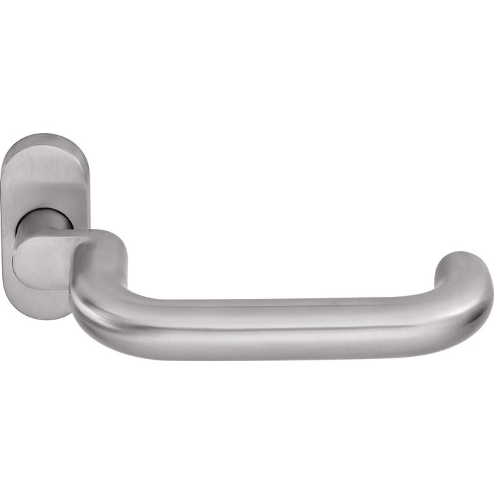 Produktabbildung: OGRO Profiltürdrückerlochteil OGRO 8100A/6621 ER, oval 8 mm, Edelstahl ER, gekröpft