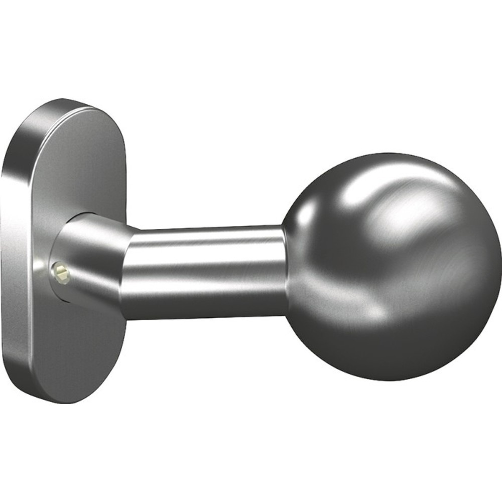 Produktabbildung: OGRO Profiltürknopf OGRO 3548V/6620 AL, Material Aluminium F1, fest
