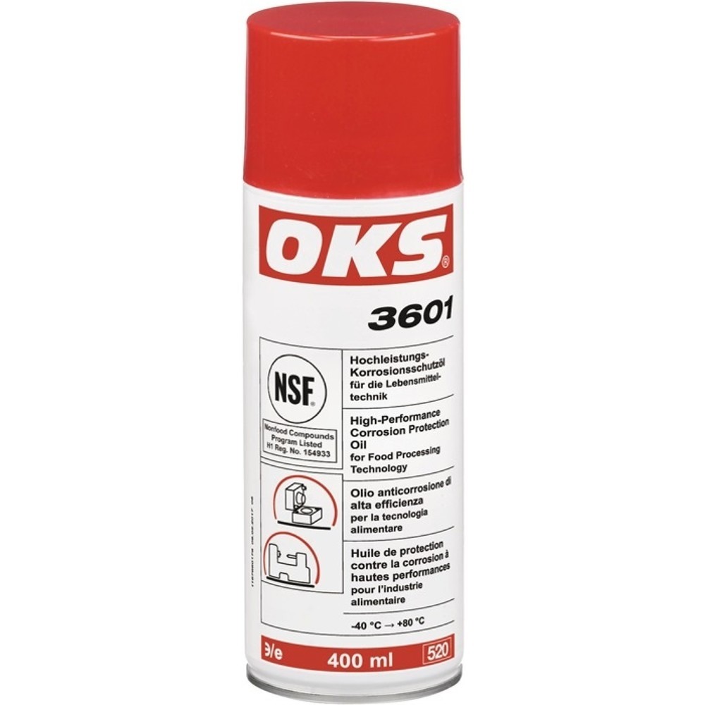 Produktabbildung: OKS Haftöl-/Hochleistungskorrosionsschutzöl OKS3601, NSF H1 400 ml, gelbbraun, Spraydose