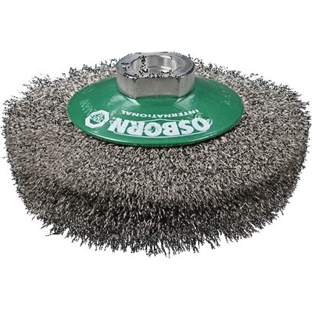 Produktabbildung: OSBORN Kegelbürste, Stahl 10 mm, Ø 100 mm Drahtstärke 0,3 mm, 12500 min-¹