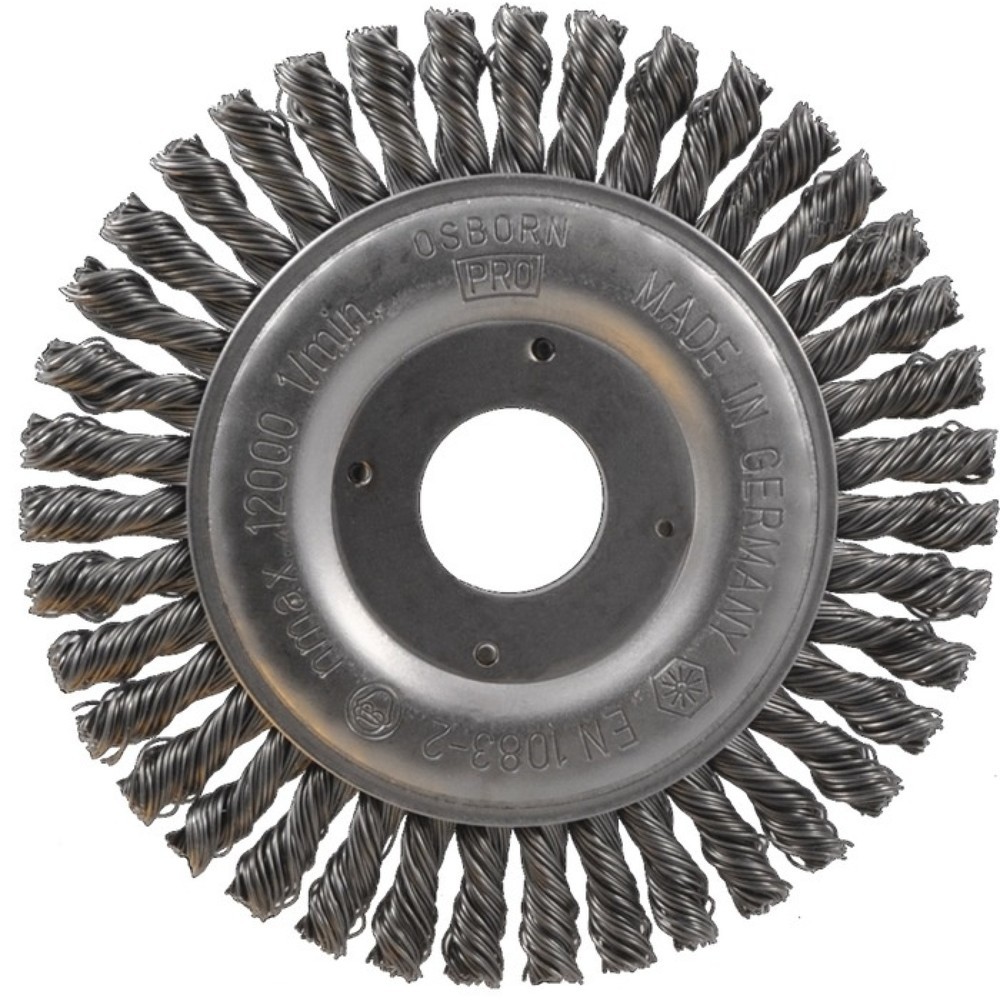 Produktabbildung: OSBORN Pipelinebürste, Stahl 6 mm, Ø 115 mm Drahtstärke 0,5 mm, 12500 min-¹