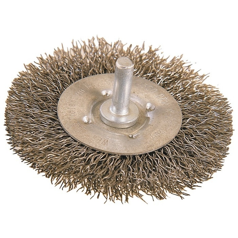 Produktabbildung: OSBORN Rundbürste, Stahl 12 mm, Ø 100 mm Drahtstärke 0,2 mm, 4500 min-¹