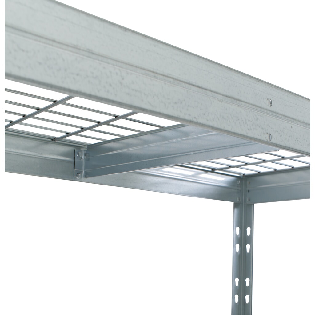 Outdoor-Weitspannregal mit Gitterböden, HxBxT 1.800 x 900 x 450 mm Produktabbildung Nr. 4: Outdoor-Weitspannregal mit Gitterböden, HxBxT 1.800 x 900 x 450 mm