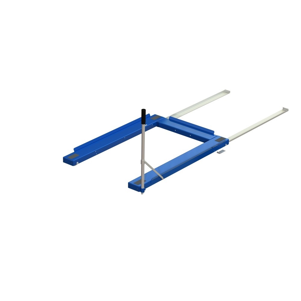 Produktabbildung: Palettenauszug, Bodenmodell, Tragkraft 800 kg, 85 % Auszugstiefe, mit 700 mm Standardgriff