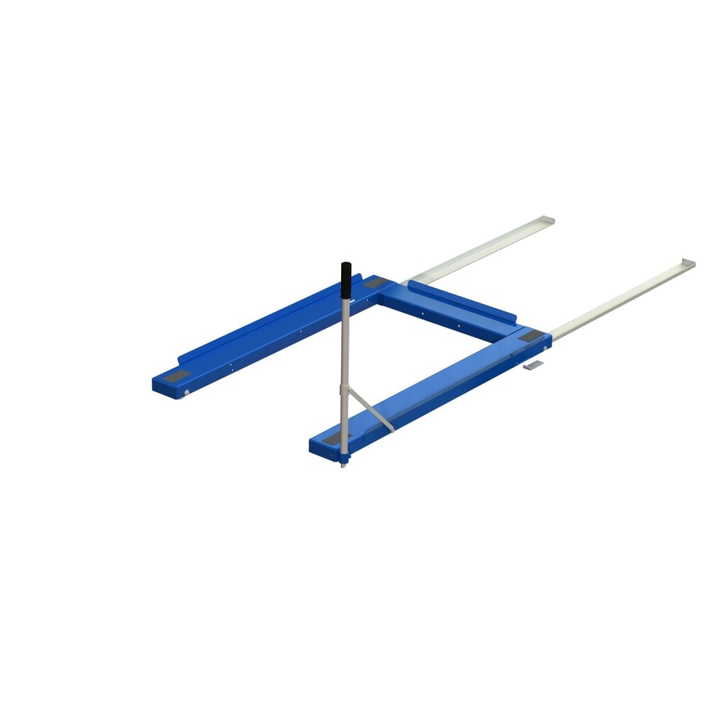 Produktabbildung: Palettenauszug, Bodenmodell, Tragkraft 800 kg, 85 % Auszugstiefe, mit 700 mm Standardgriff