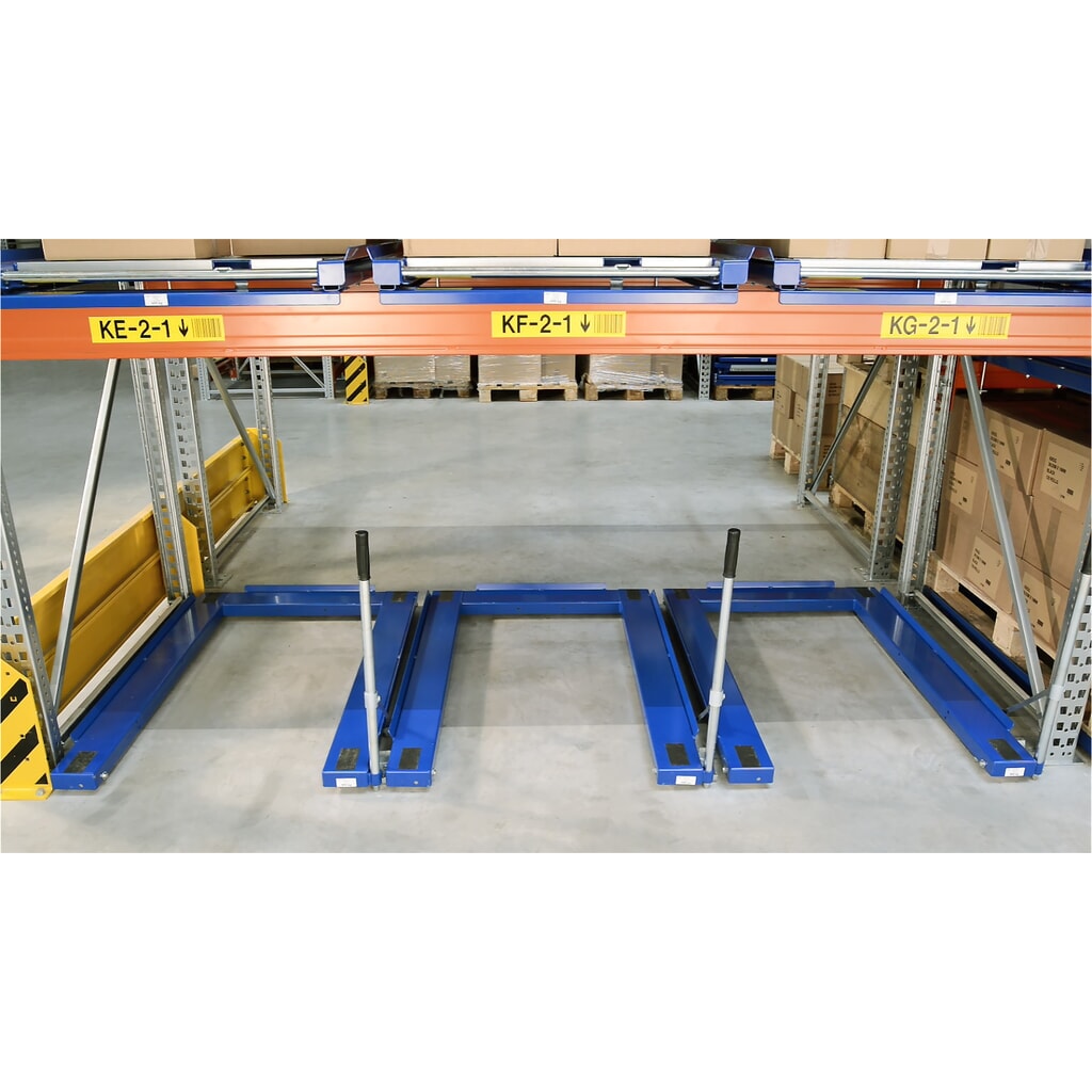 Palettenauszug, Bodenmodell, Tragkraft 1.000 kg, 85 % Auszugstiefe, mit 700 mm Standardgriff Produktabbildung Nr. 3: Palettenauszug, Bodenmodell, Tragkraft 1.000 kg, 85 % Auszugstiefe, mit 700 mm Standardgriff