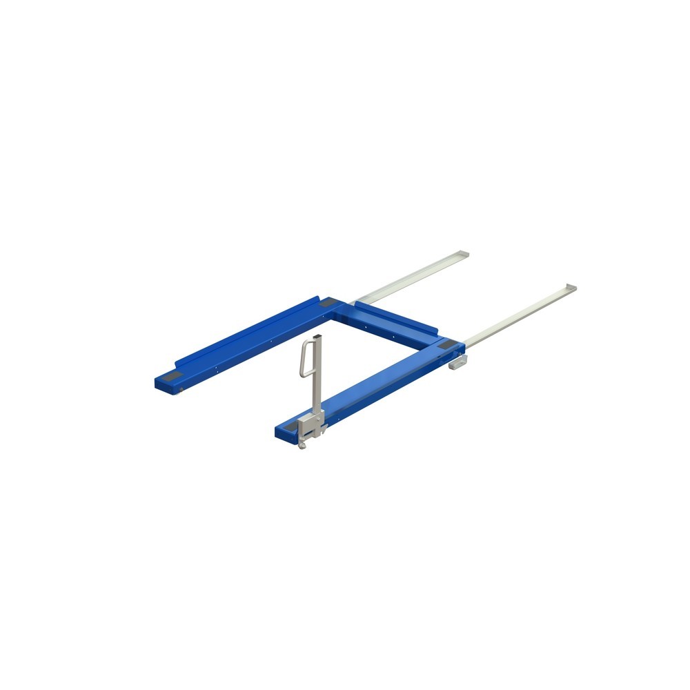 Produktabbildung: Palettenauszug, Bodenmodell, Tragkraft 800 kg, 85 % Auszugstiefe, mit 500 mm Easy-Action-Griff
