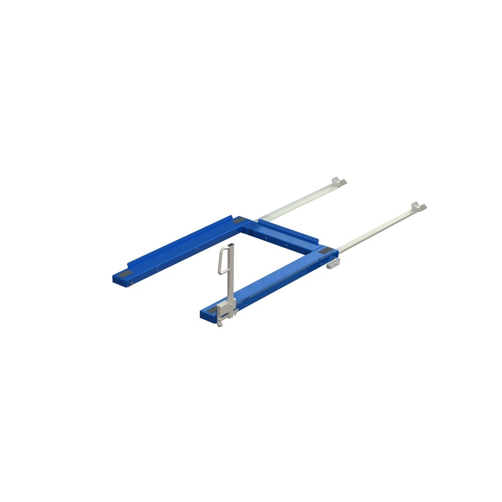 Produktabbildung: Palettenauszug, Bodenmodell, Tragkraft 1.000 kg, 85 % Auszugstiefe, mit 500 mm Easy-Action-Griff