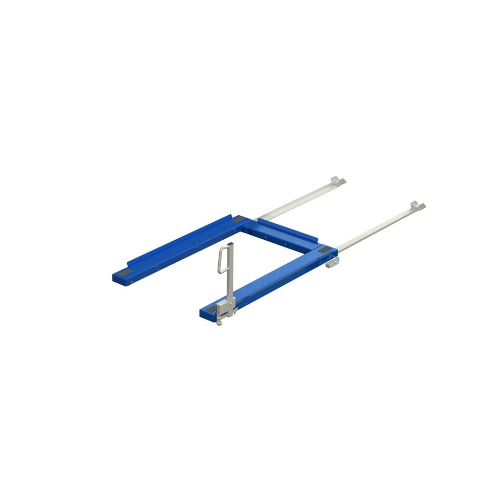 Produktabbildung: Palettenauszug, Bodenmodell, Tragkraft 1.000 kg, 85 % Auszugstiefe, mit 500 mm Easy-Action-Griff