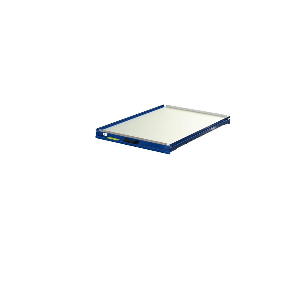 Produktabbildung: Palettenauszug mit Stahlboden, Tragkraft 200 kg, 70 % Auszugstiefe