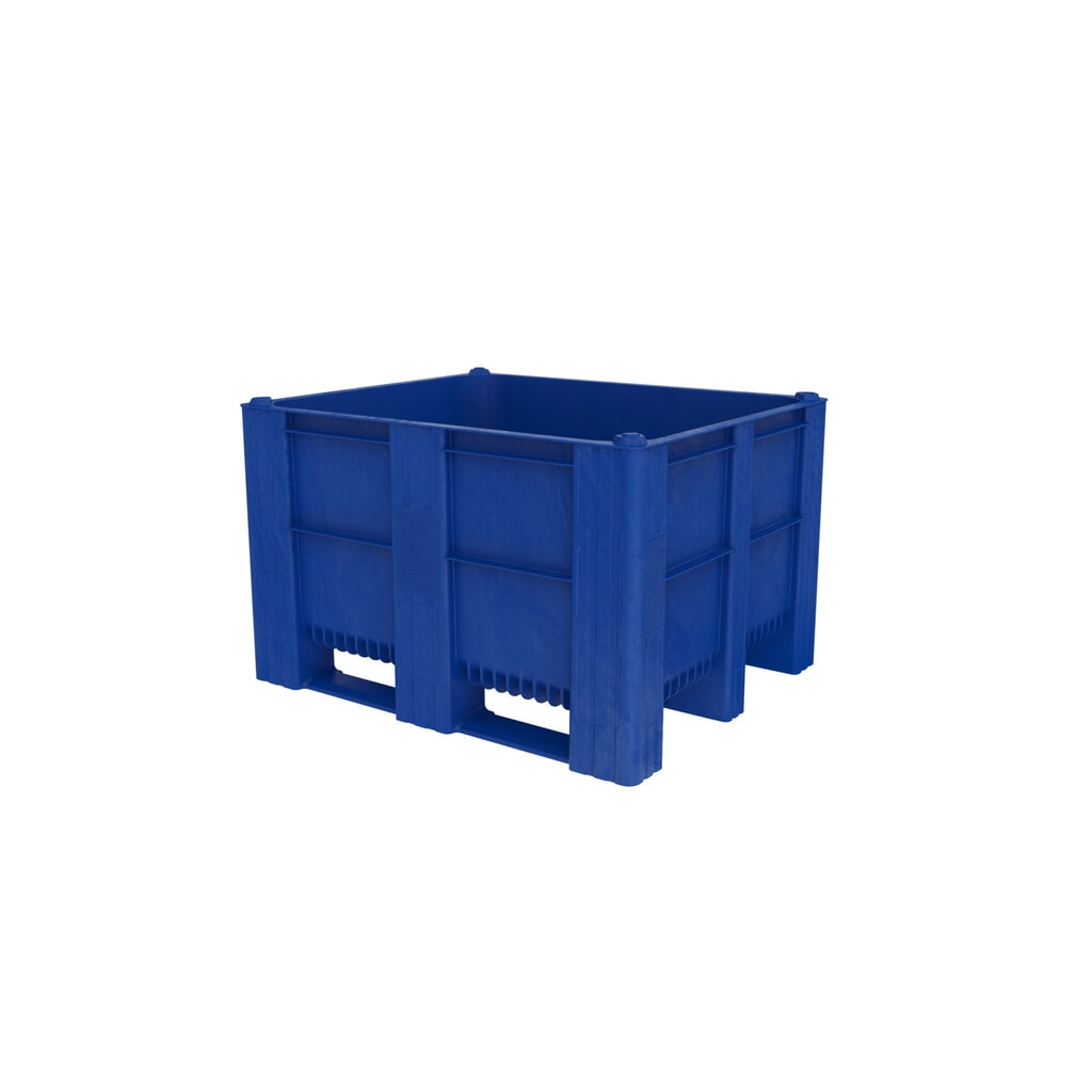 DOLAV Palettenbox, 605 Liter, blau Produktabbildung: DOLAV Palettenbox, 605 Liter, blau