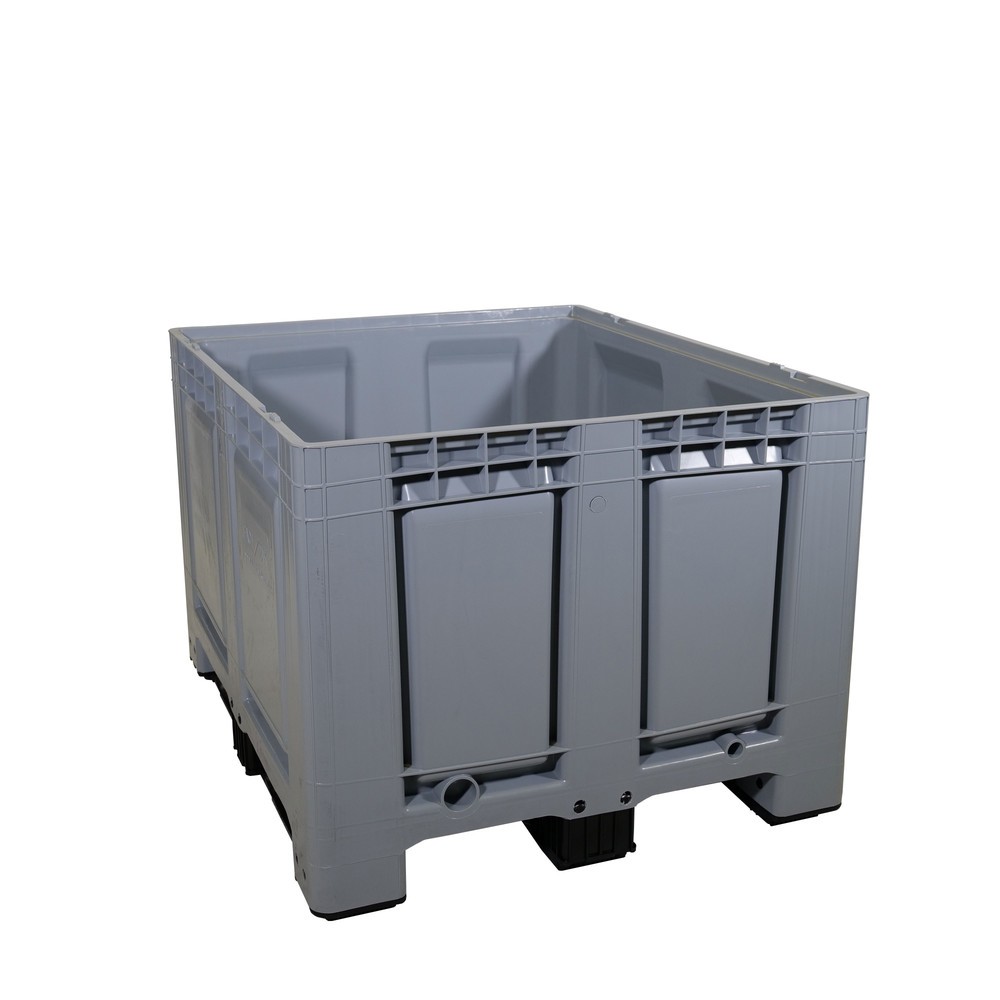 Produktabbildung Nr. 6: Palettenbox, 680 Liter, auf 3 Kufen, grau