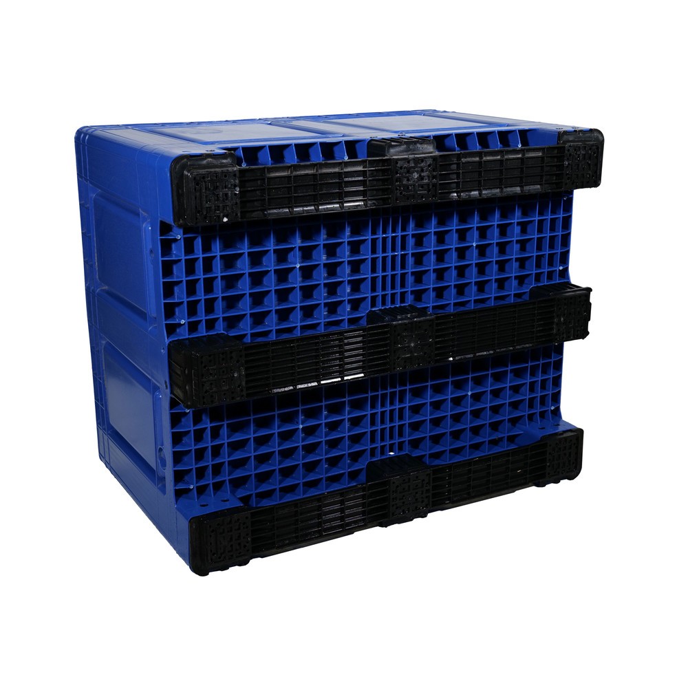 Produktabbildung Nr. 2: Palettenbox, 680 Liter, auf 3 Kufen, blau