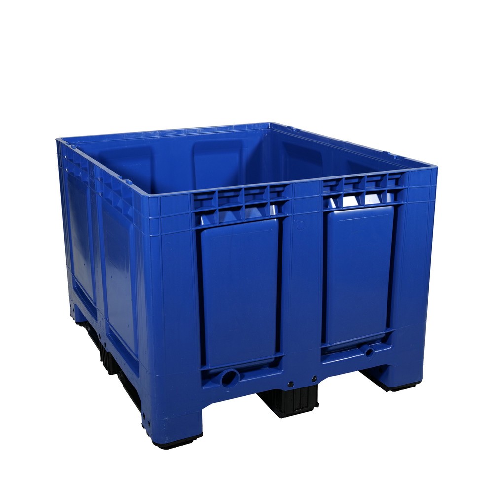 Produktabbildung Nr. 3: Palettenbox, 680 Liter, auf 3 Kufen, blau