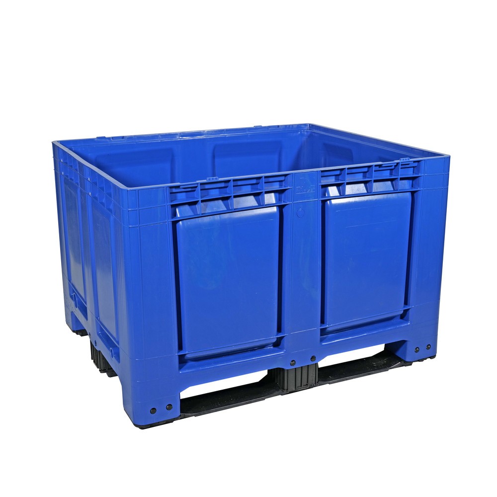 Produktabbildung Nr. 5: Palettenbox, 680 Liter, auf 3 Kufen, blau