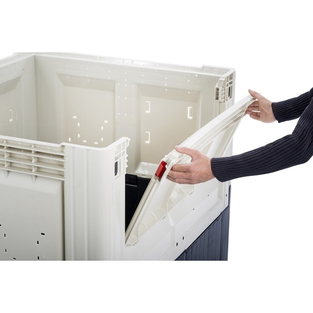 Produktabbildung Nr. 2: Palettenbox, klappbar, geschlossen, 1200x1000x973 mm, mit 4 Füßen