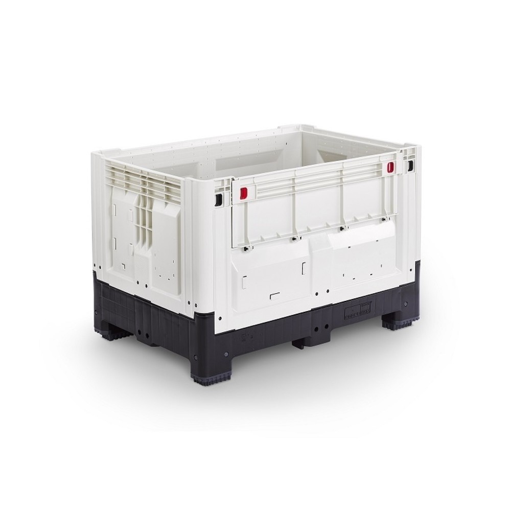 Produktabbildung: Palettenbox, klappbar, geschlossen, 1200x800x800 mm, mit 4 Füßen