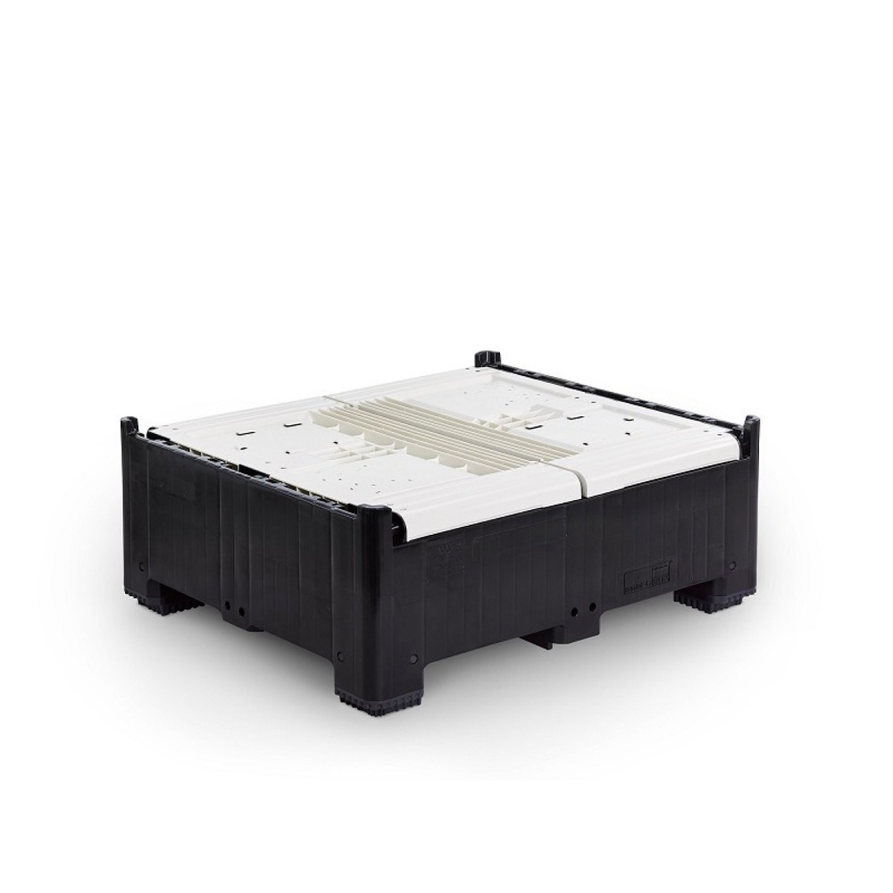 Produktabbildung Nr. 3: Palettenbox, klappbar, geschlossen, 1200x1000x800 mm, mit 4 Füßen