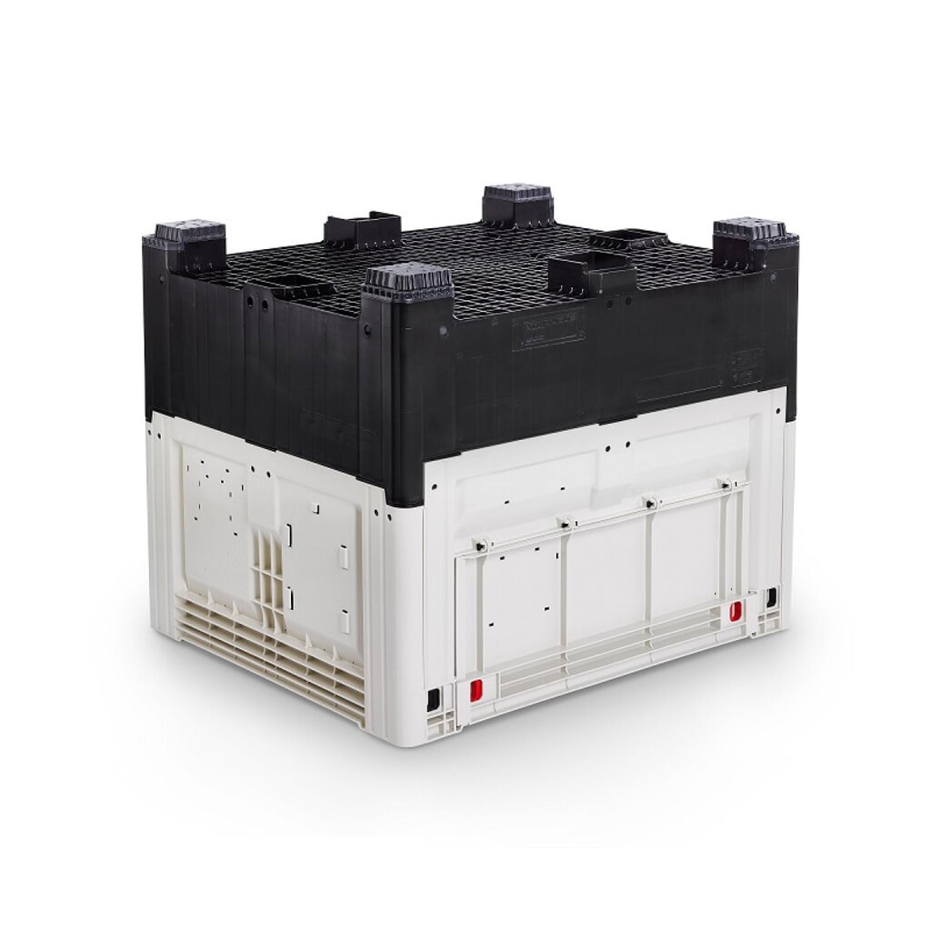 Palettenbox, klappbar, geschlossen, 1200x1000x800 mm, mit 4 Füßen Produktabbildung Nr. 4: Palettenbox, klappbar, geschlossen, 1200x1000x800 mm, mit 4 Füßen