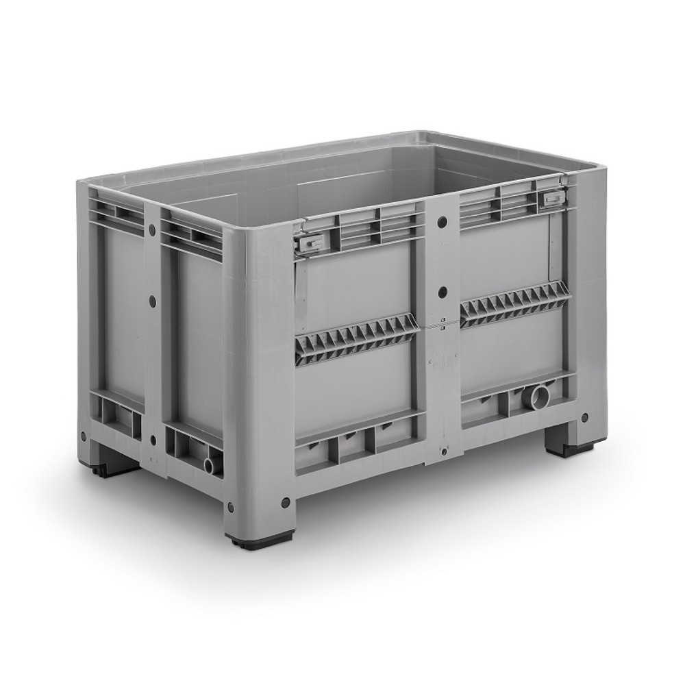 Produktabbildung Nr. 2: Palettenbox M, 1200x800x760 mm, geschlossen, mit Entnahmeklappe und 4 Füßen