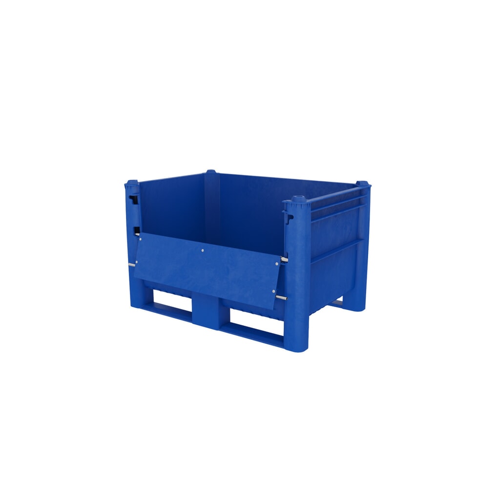 DOLAV Palettenbox, mit Ladeklappe, 500 Liter Produktabbildung: DOLAV Palettenbox, mit Ladeklappe, 500 Liter