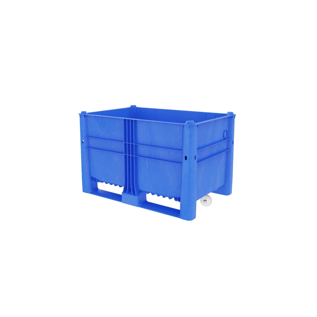 DOLAV Palettenbox, mit Rollen, 514 Liter Produktabbildung: DOLAV Palettenbox, mit Rollen, 514 Liter
