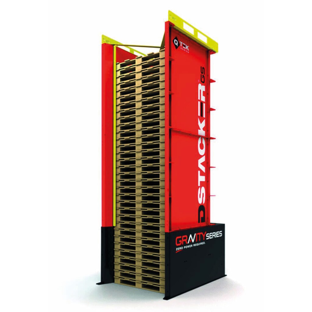 Palettenmagazin DStacker, für 50 Europaletten à 1.200 x 800 mm Produktabbildung: Palettenmagazin DStacker, für 50 Europaletten à 1.200 x 800 mm