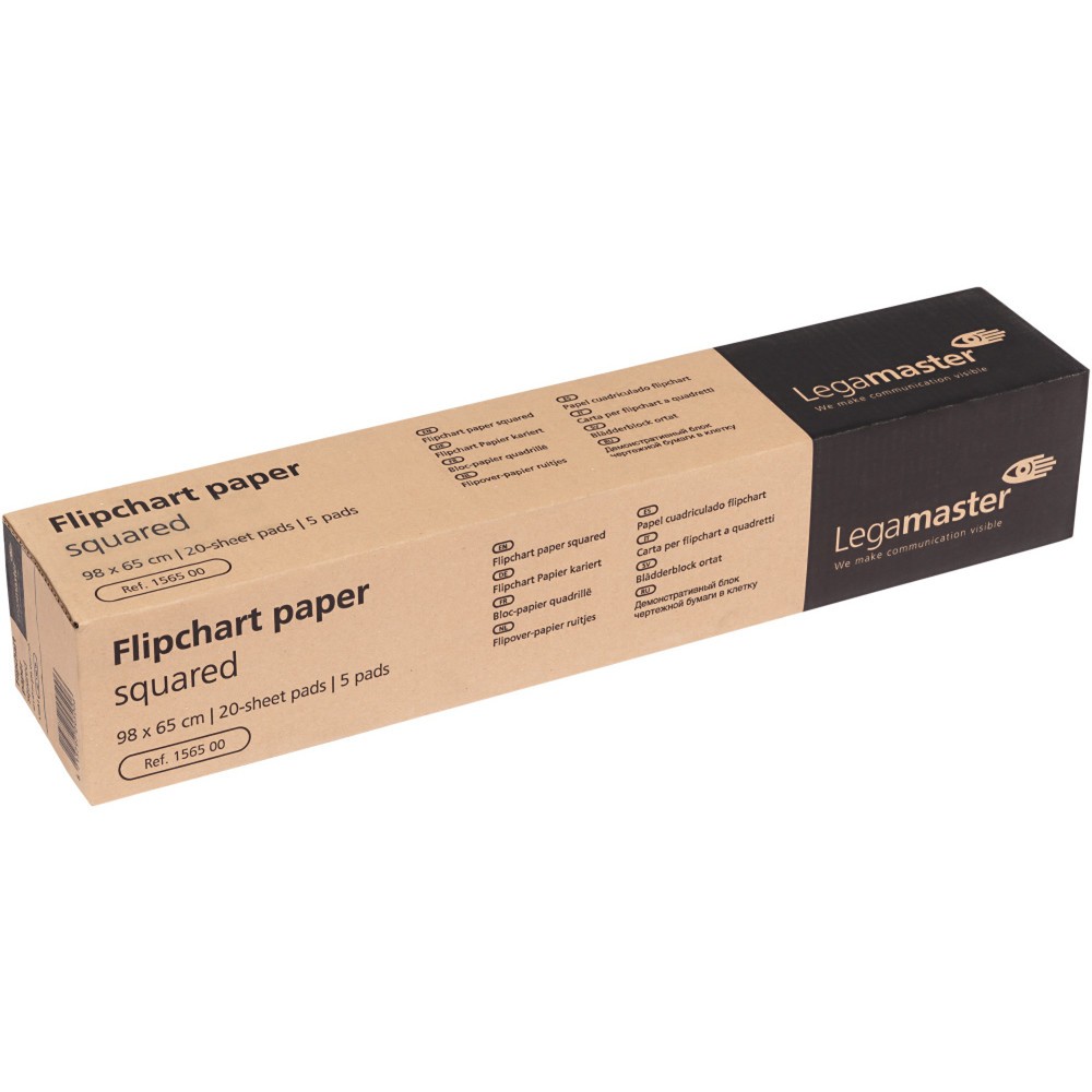 Produktabbildung Nr. 2: Papierblock für Legamaster Flipchart, gerastert, 5x20 Blatt