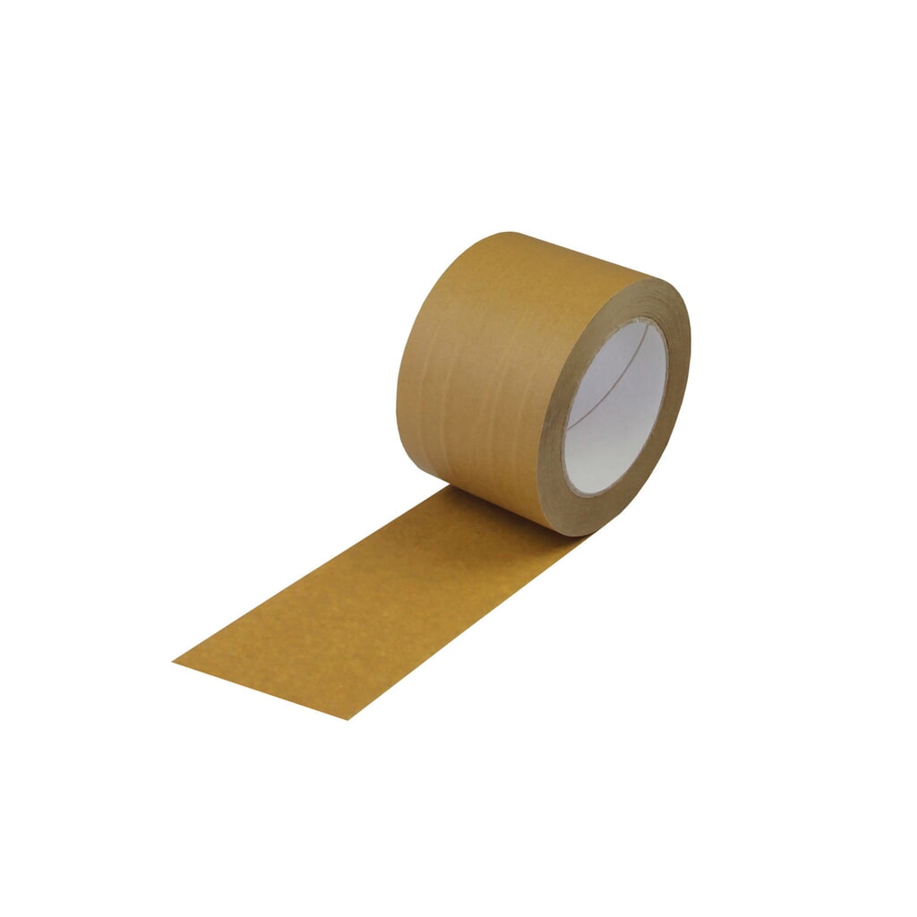 Papierklebeband, braun, 75mm breitx50lfm., 135µ, Naturkautschuk-Kleber Produktabbildung: Papierklebeband, braun, 75mm breitx50lfm., 135µ, Naturkautschuk-Kleber
