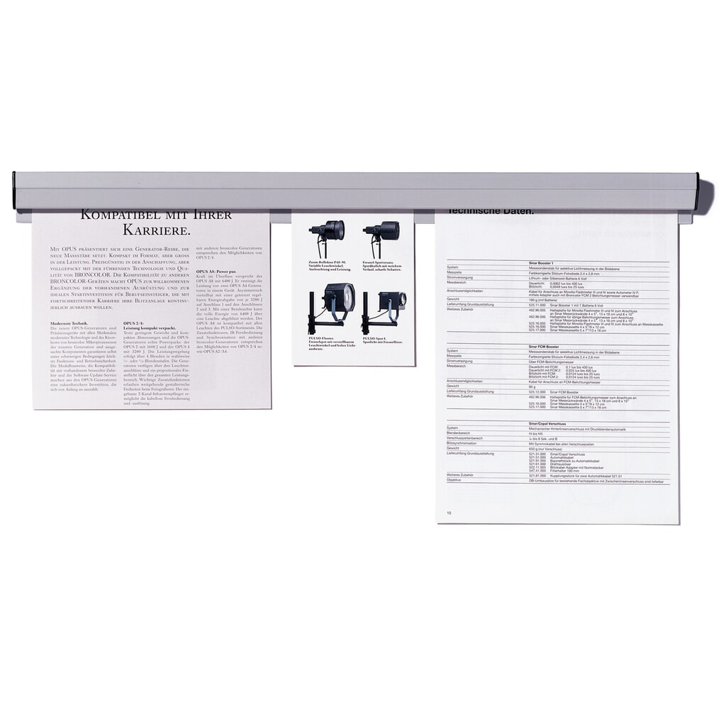 FRANKEN Papierklemmschiene, Länge 310 mm Produktabbildung: FRANKEN Papierklemmschiene, Länge 310 mm