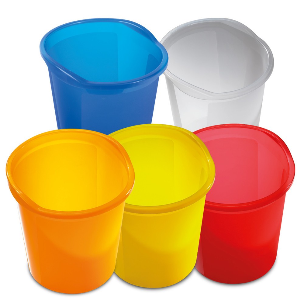 Papierkorb helit BASIC, 13 Liter, PP, weiß Produktabbildung Nr. 1: Papierkorb helit BASIC, 13 Liter, PP, weiß