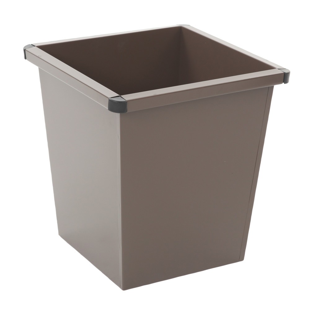 Produktabbildung: Papierkorb VB-CO, viereckig, kegelförmig, 27 Liter, braun