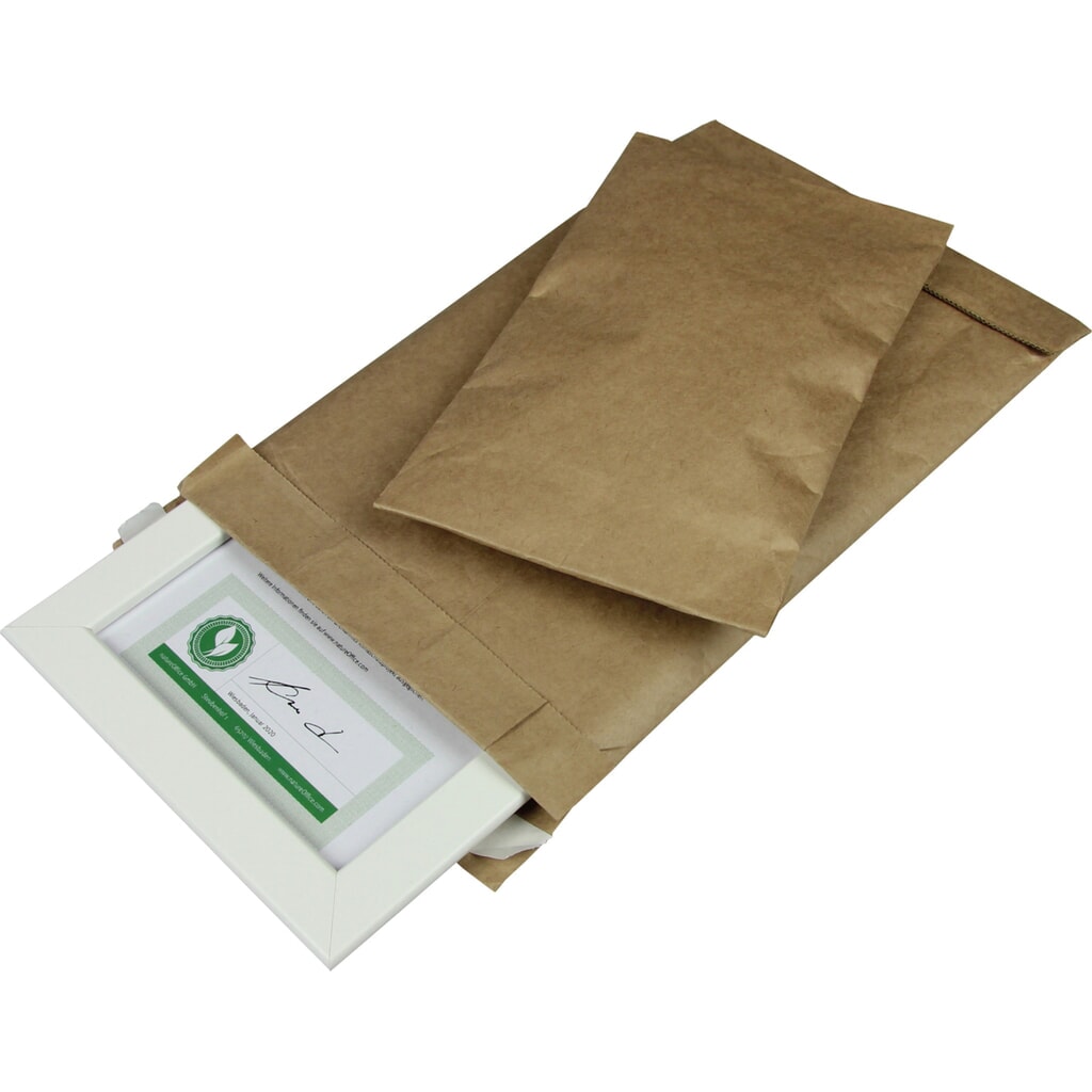 Papierpolstertaschen, 195x280mm, Innenmaß, 210x280mm, Außenmaß, PADDED BAGS, 1 VE = 100 Stk Produktabbildung Nr. 2: Papierpolstertaschen, 195x280mm, Innenmaß, 210x280mm, Außenmaß, PADDED BAGS, 1 VE = 100 Stk