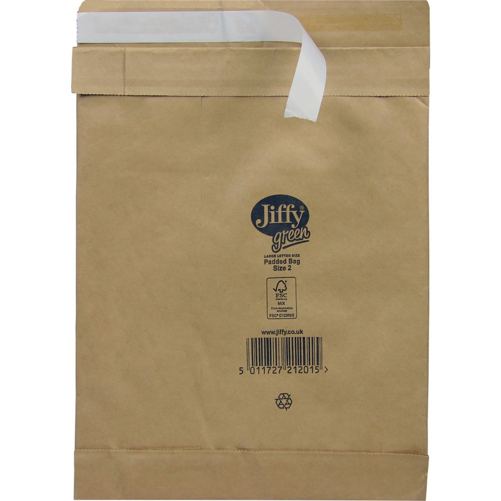 Produktabbildung Nr. 4: Papierpolstertaschen, 225x343mm, Innenmaß, 240x343mm, Außenmaß, PADDED BAGS, 1 VE = 100 Stk