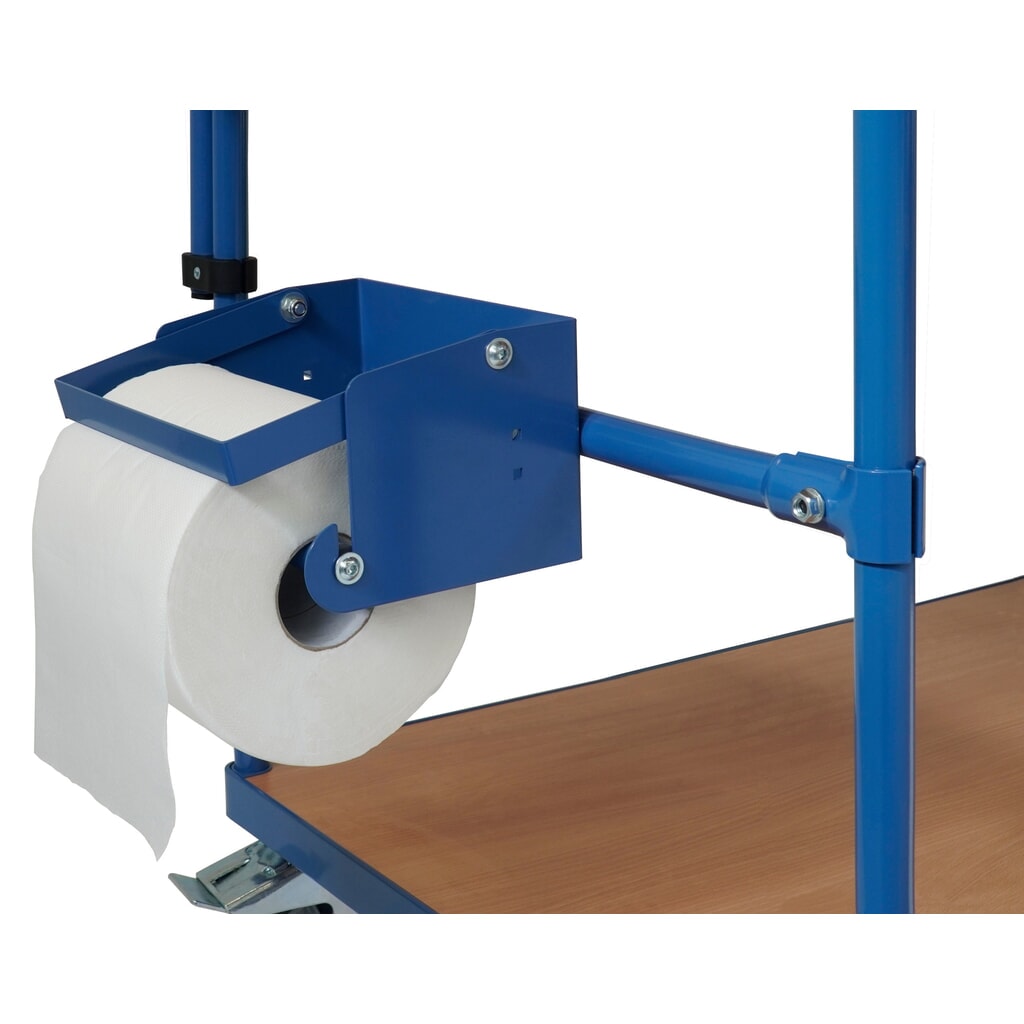 Produktabbildung: Papierrollenhalter für fetra® Leichttisch-Wagen, Breite 589 mm