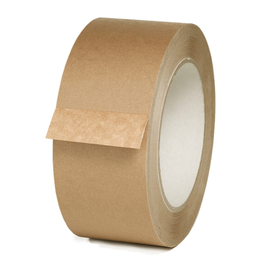 Papierselbstklebeband, BxL 50 mm x 50 lfm, braun, 24 Stk/VE Produktabbildung: Papierselbstklebeband, BxL 50 mm x 50 lfm, braun, 24 Stk/VE