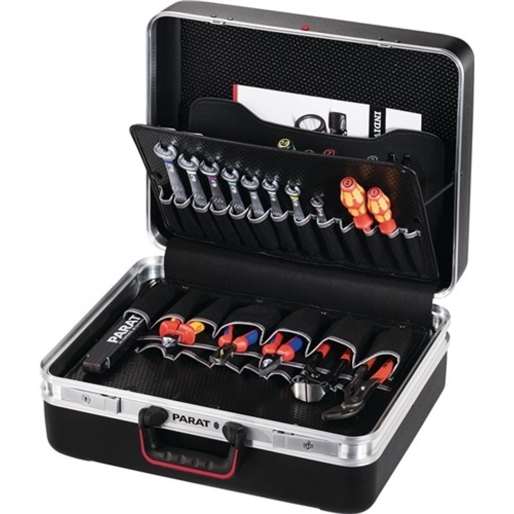 Produktabbildung: Schalenkoffer B470xT190xH360mm Doppel-Alu 34l X-ABS-Ku.Wkz.tafel u.Abdeckp.PARAT