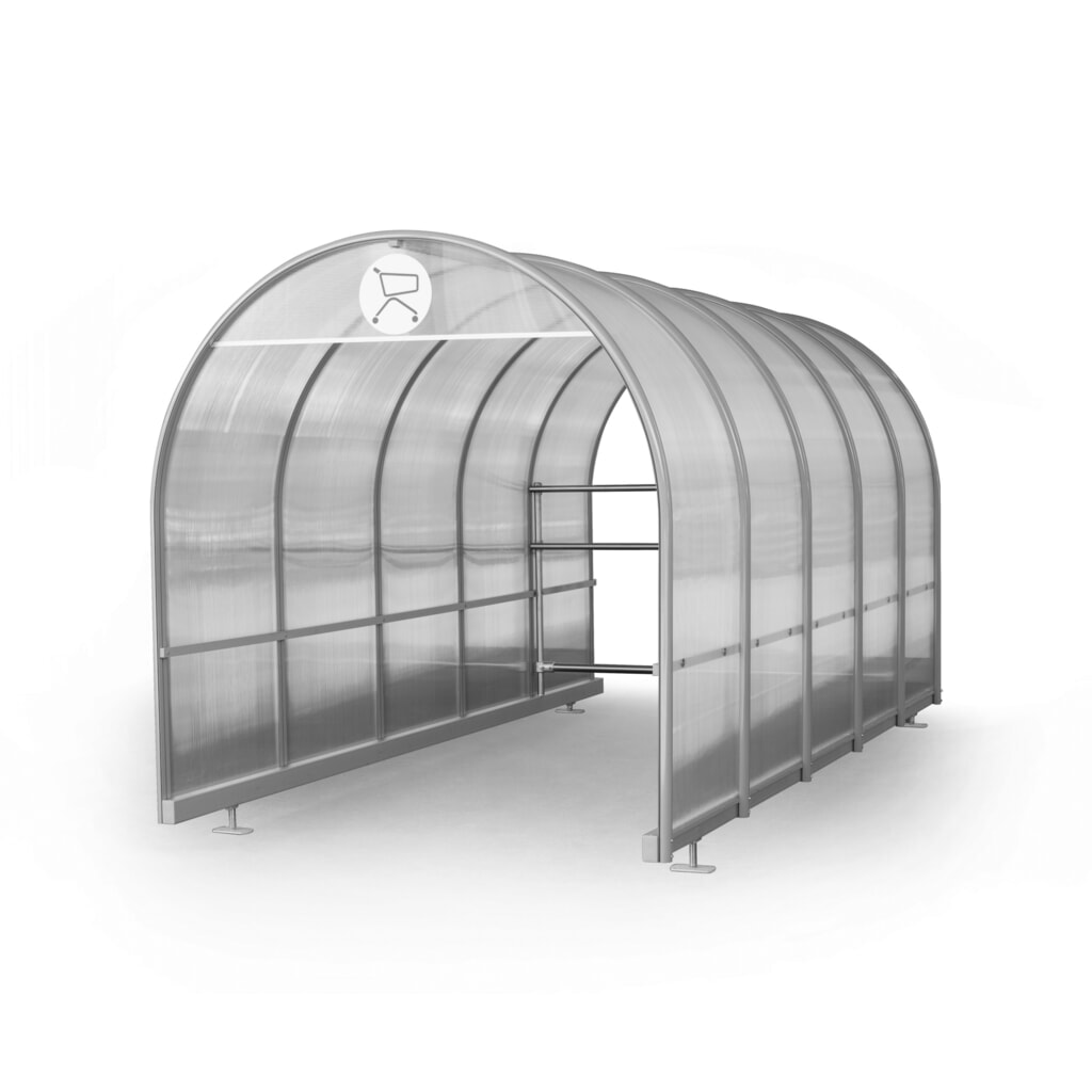 Produktabbildung Nr. 1: Parkbox für wanzl Einkaufswagen, Länge 5 m