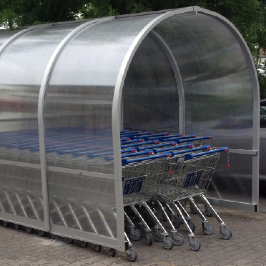 Parkbox für wanzl Einkaufswagen, Länge 5 m Produktabbildung Nr. 2: Parkbox für wanzl Einkaufswagen, Länge 5 m