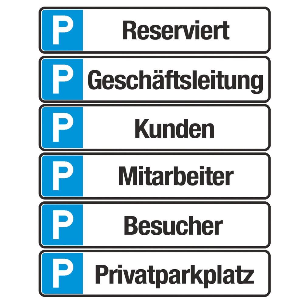 Produktabbildung: Parkplatzschild 'Privatparkplatz', HxB 110 x 520 mm