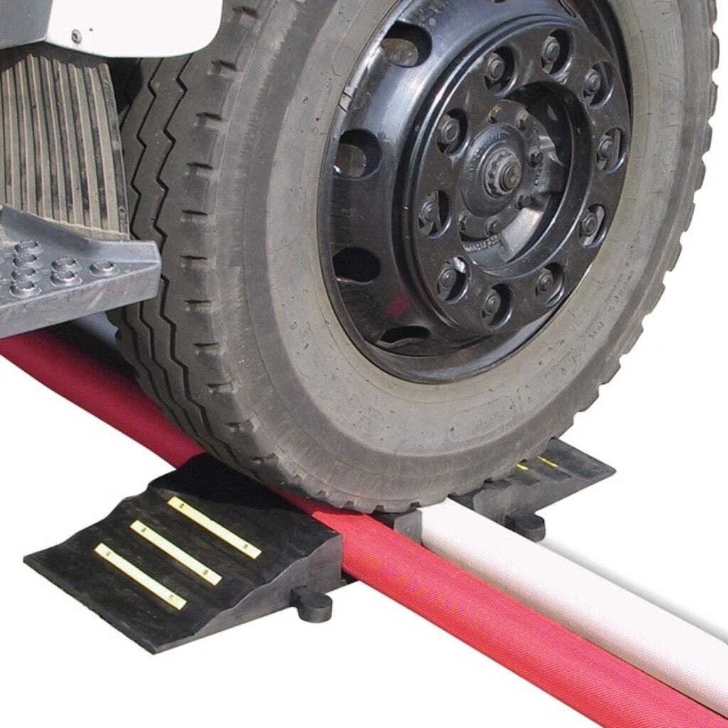 PARSCH Gummi-Schlauchbrücke, L1010xB290xH135mm, bis 125 mm für 2 Schläuche Produktabbildung Nr. 2: PARSCH Gummi-Schlauchbrücke, L1010xB290xH135mm, bis 125 mm für 2 Schläuche