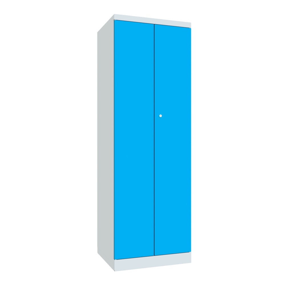 Produktabbildung: PAVOY Flügeltürschrank, HxBxT 1.800 x 600 x 500 mm, lichtblau, lichtgrau